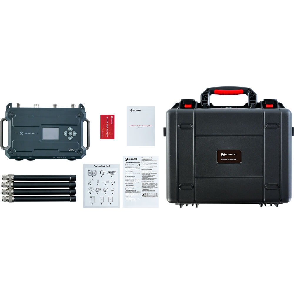 Hollyland Solidcom C1 Pro Roaming Hub (V-Mount, 1.9 GHz) - Image 7